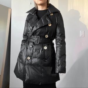 OHYA Double Breasted Puffer Down Trench Coat